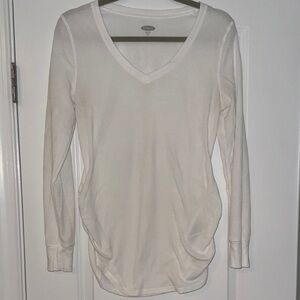 Old Navy Maternity Waffle V-Neck Long Sleeve